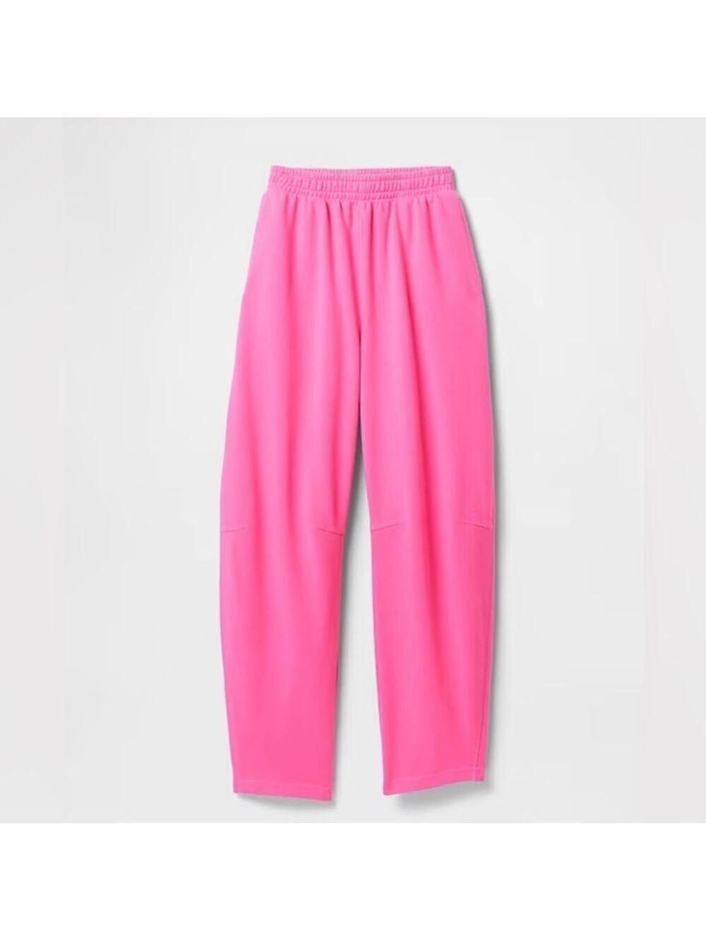 Gap Barbiecore Beachy Comfy Cozy Pink Pull-On Barrel Sweatpants NWOT XXL Casual - Picture 4 of 8